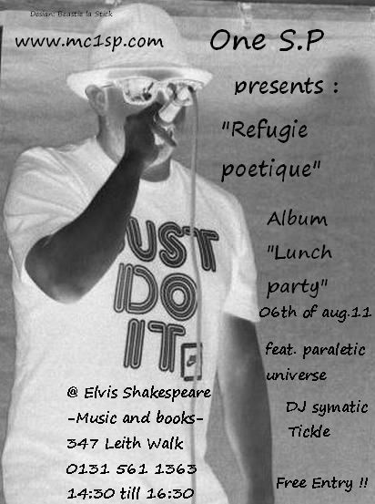 onesp lunch party flyer neg half size